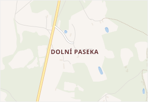 Dolní Paseka v obci Kamenná Lhota - mapa části obce