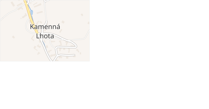 Kamenná Lhota v obci Kamenná Lhota - mapa části obce