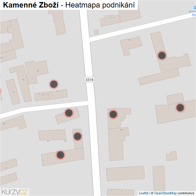 Mapa Kamenné Zboží - Firmy v obci.