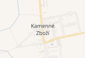 Kamenné Zboží v obci Kamenné Zboží - mapa části obce