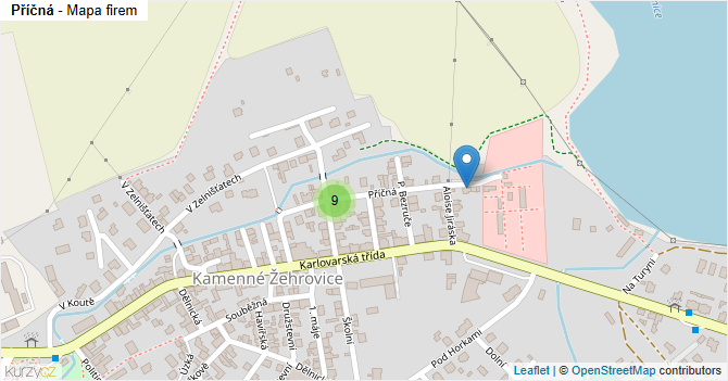 Příčná - mapa firem