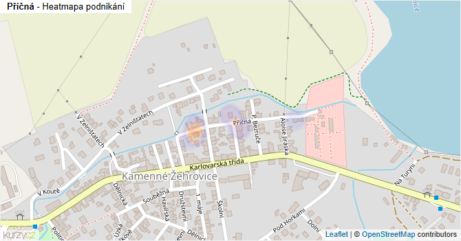 Příčná - mapa podnikání