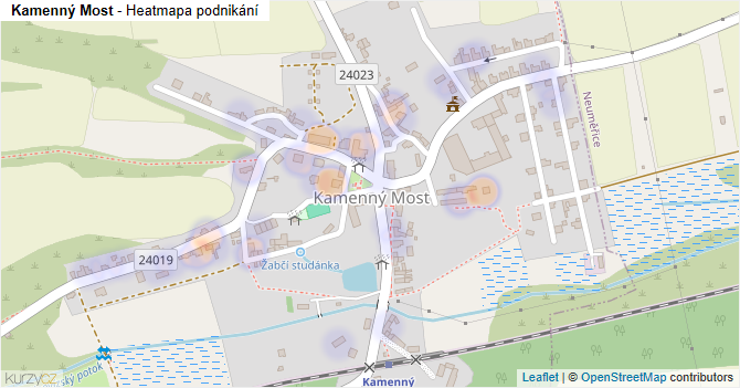 Kamenný Most - mapa podnikání