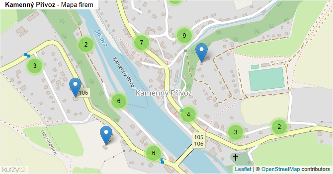 Kamenný Přívoz - mapa firem