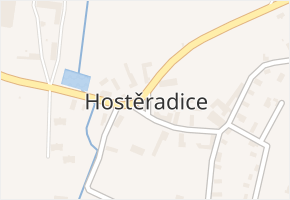 Hostěradice v obci Kamenný Přívoz - mapa části obce