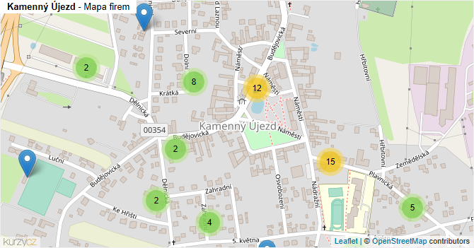 Kamenný Újezd - mapa firem