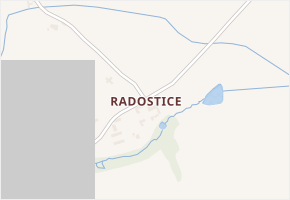Radostice v obci Kamenný Újezd - mapa části obce