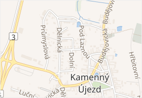 Severní v obci Kamenný Újezd - mapa ulice