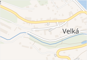 Velká v obci Kamýk nad Vltavou - mapa části obce