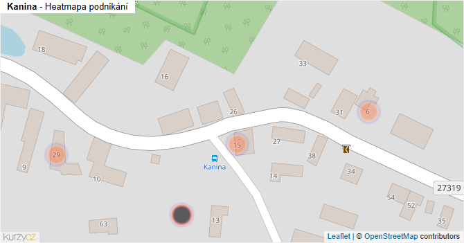 Kanina - mapa podnikání