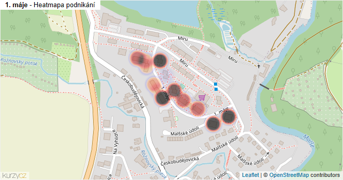 1. máje - mapa podnikání