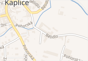 Bělidlo v obci Kaplice - mapa ulice