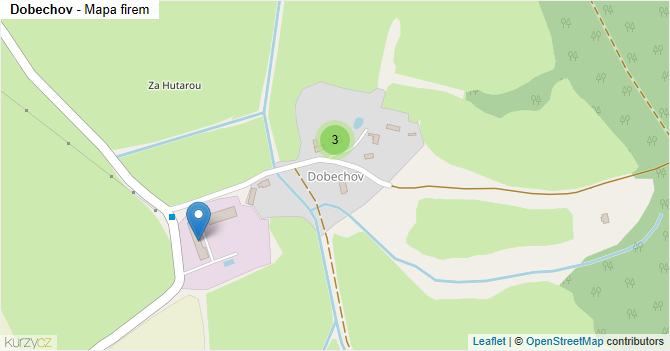 Dobechov - mapa firem