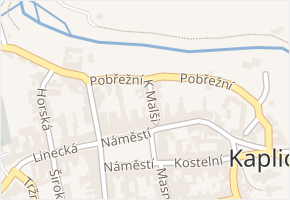 K Malši v obci Kaplice - mapa ulice