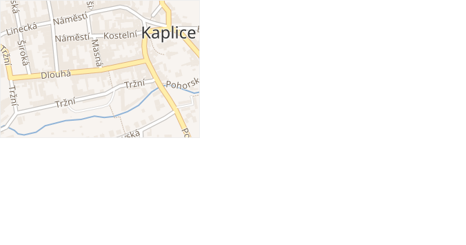Masná v obci Kaplice - mapa ulice
