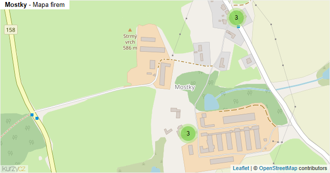 Mostky - mapa firem