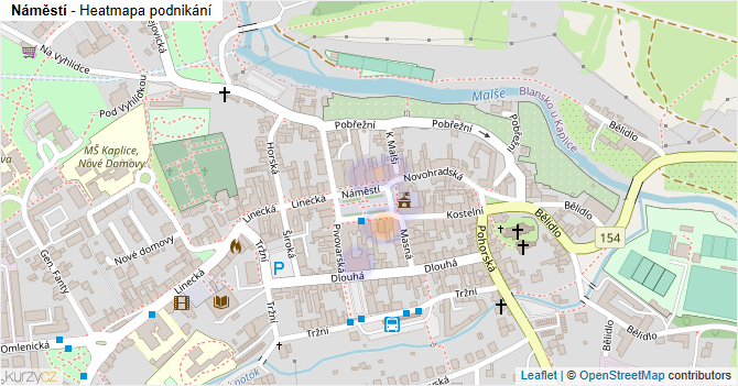 Náměstí - mapa podnikání