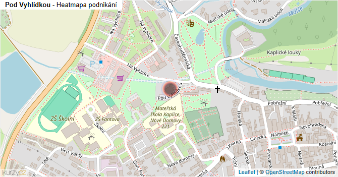 Pod Vyhlídkou - mapa podnikání