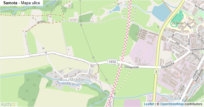 Samota - mapa ulice