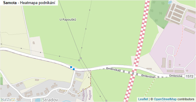 Samota - mapa podnikání