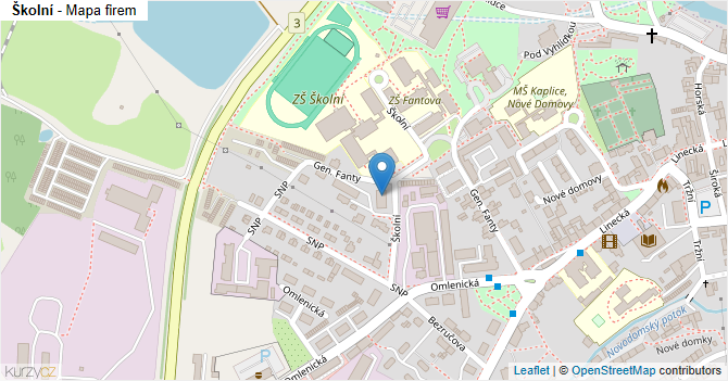 Školní - mapa firem
