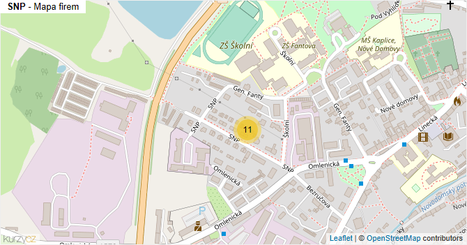 SNP - mapa firem