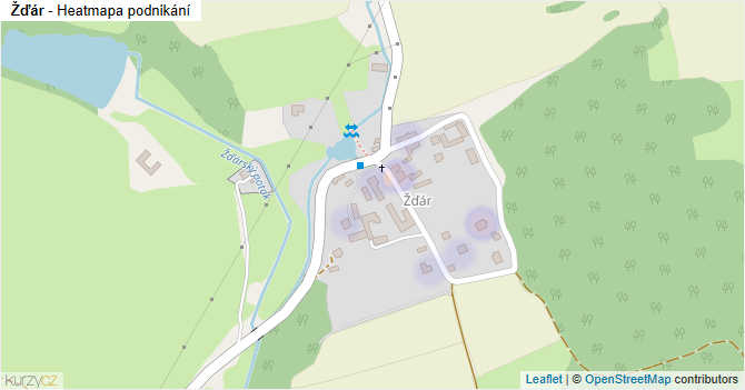 Žďár - mapa podnikání