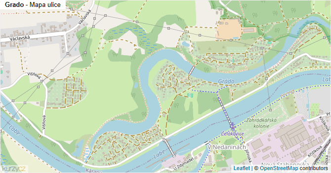 Grado - mapa ulice