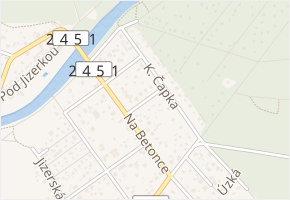 Havlíčkova v obci Káraný - mapa ulice