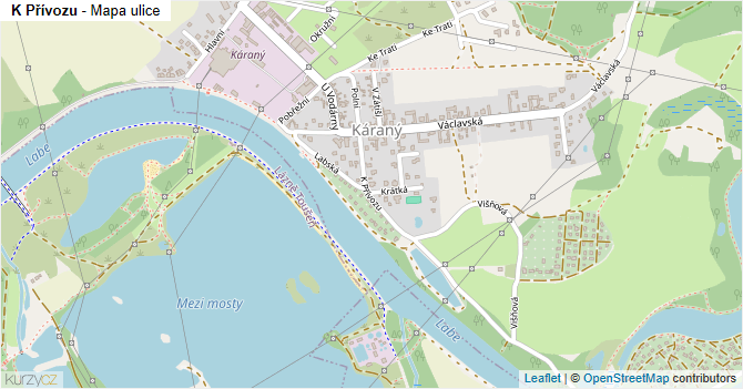 K Přívozu - mapa ulice