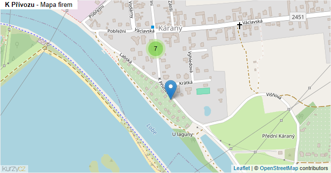 K Přívozu - mapa firem