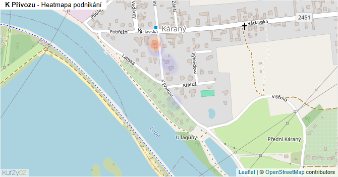 K Přívozu - mapa podnikání