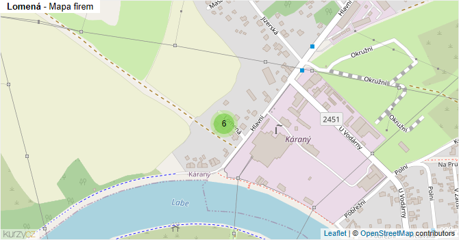 Lomená - mapa firem