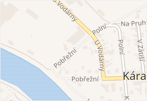 Pobřežní v obci Káraný - mapa ulice
