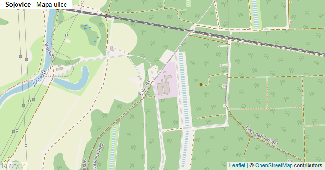 Sojovice - mapa ulice