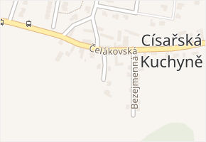 Tři duby v obci Káraný - mapa ulice