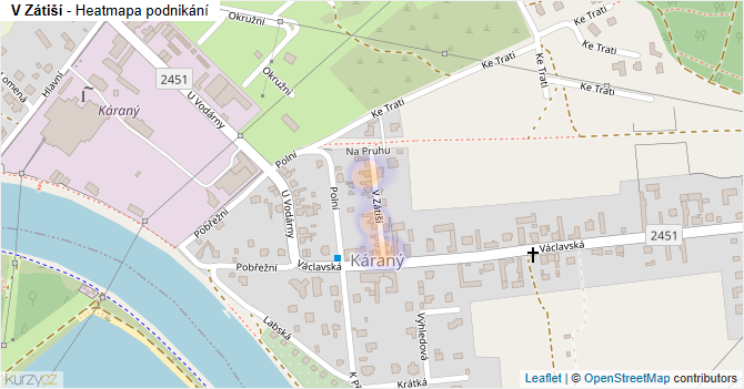 V Zátiší - mapa podnikání