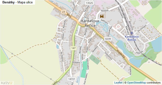 Benátky - mapa ulice