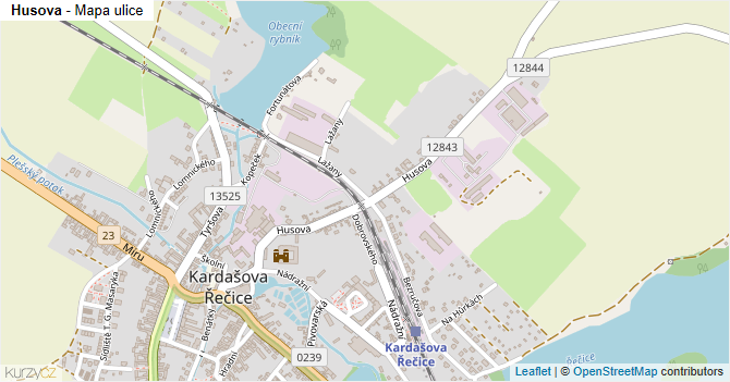 Husova - mapa ulice