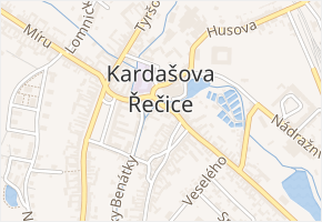 Jablonského tř. v obci Kardašova Řečice - mapa ulice