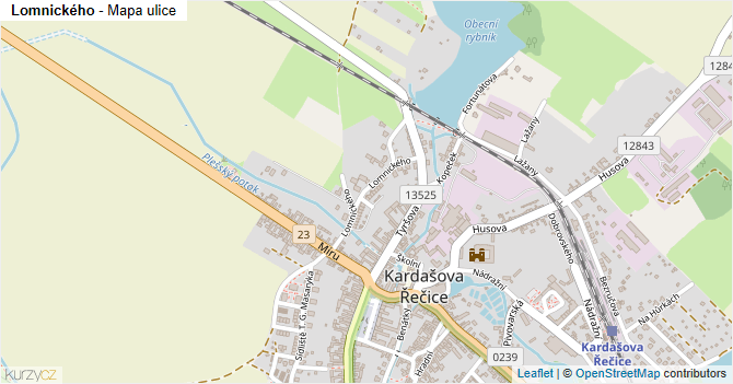 Lomnického - mapa ulice