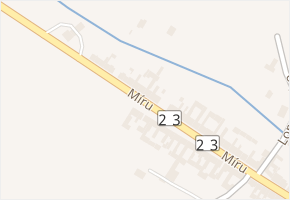 Míru v obci Kardašova Řečice - mapa ulice