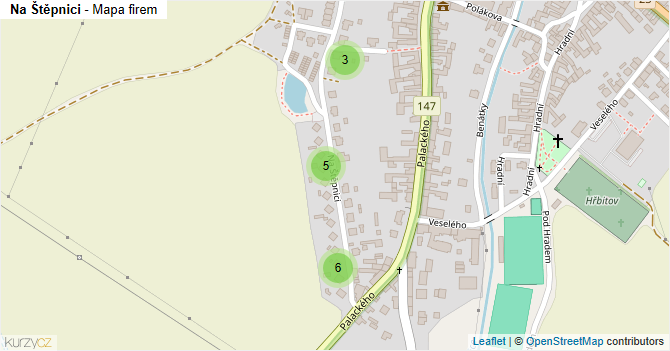Na Štěpnici - mapa firem