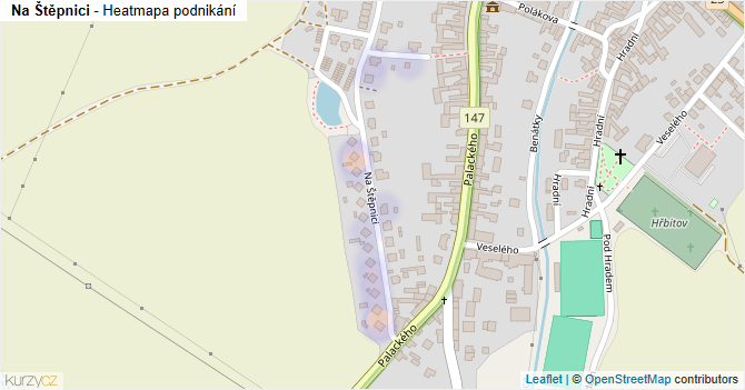 Na Štěpnici - mapa podnikání