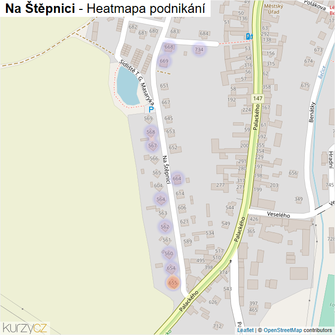Mapa Na Štěpnici - Firmy v ulici.