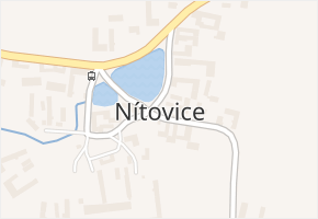 Nítovice v obci Kardašova Řečice - mapa části obce