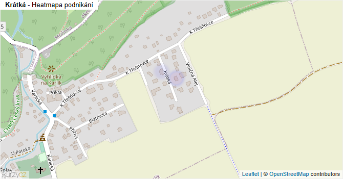 Krátká - mapa podnikání