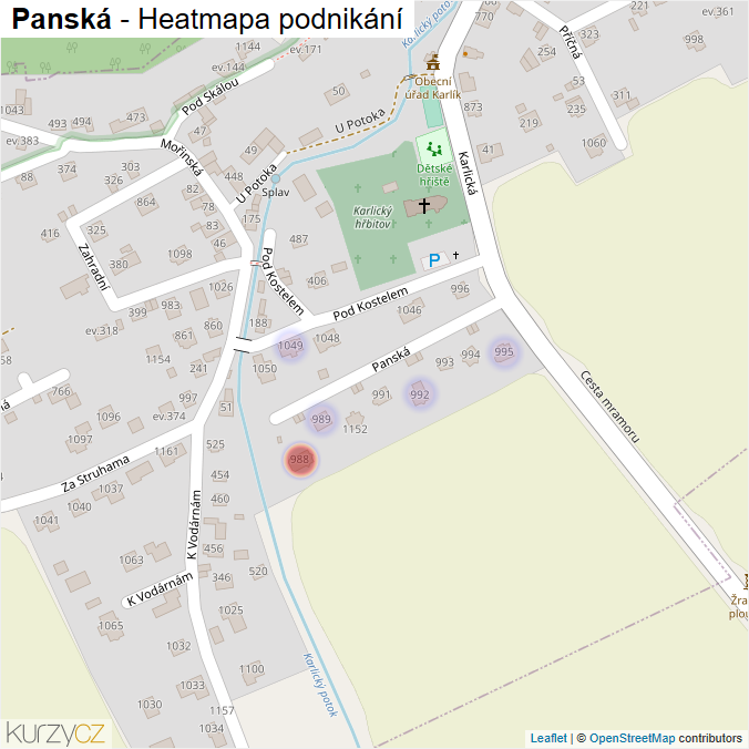 Mapa Panská - Firmy v ulici.