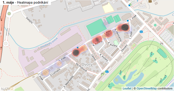 1. máje - mapa podnikání