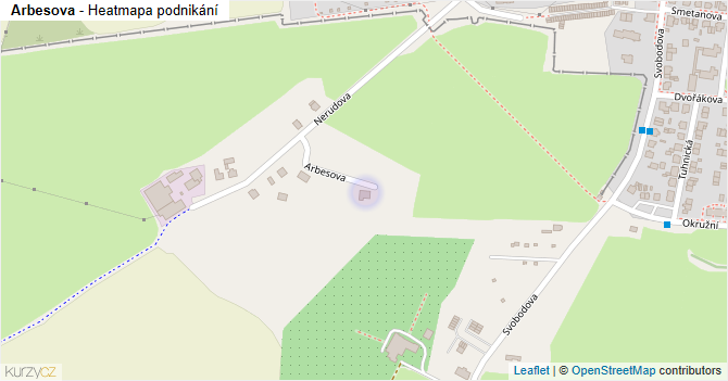 Arbesova - mapa podnikání